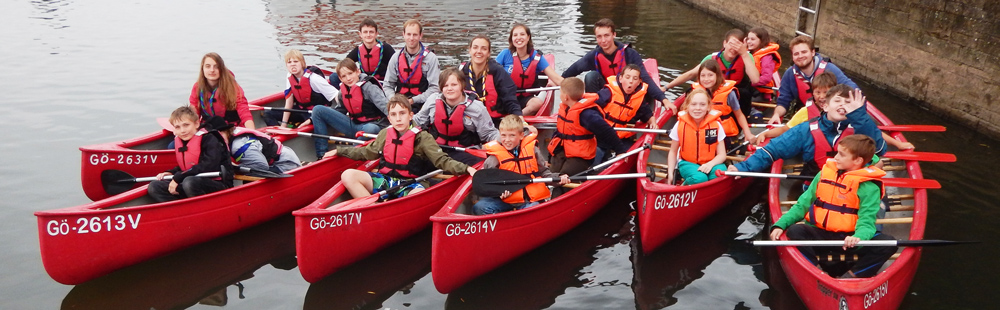 Kanu-Tour der Pfadfinderinnen und Pfadfinder